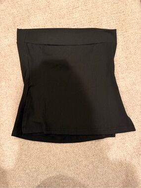 Black Strapless Tube Top